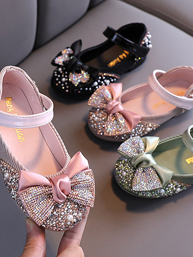 Shoes By Liv And Mia Rhinestone And Pearl Ballet Flats Mia Belle Girls
