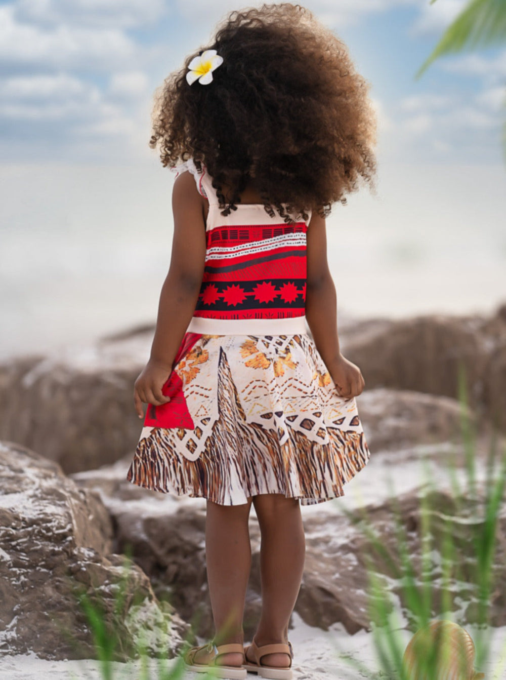 Mia Belle Girls Polynesian Princess Inspired Dress | Princess Dress Up