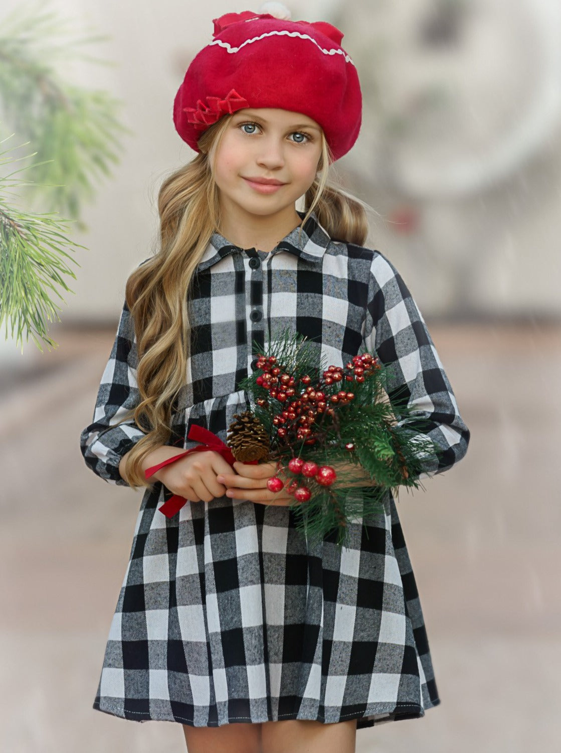 Plaid Fabulous Collared Dress – Mia Belle Girls
