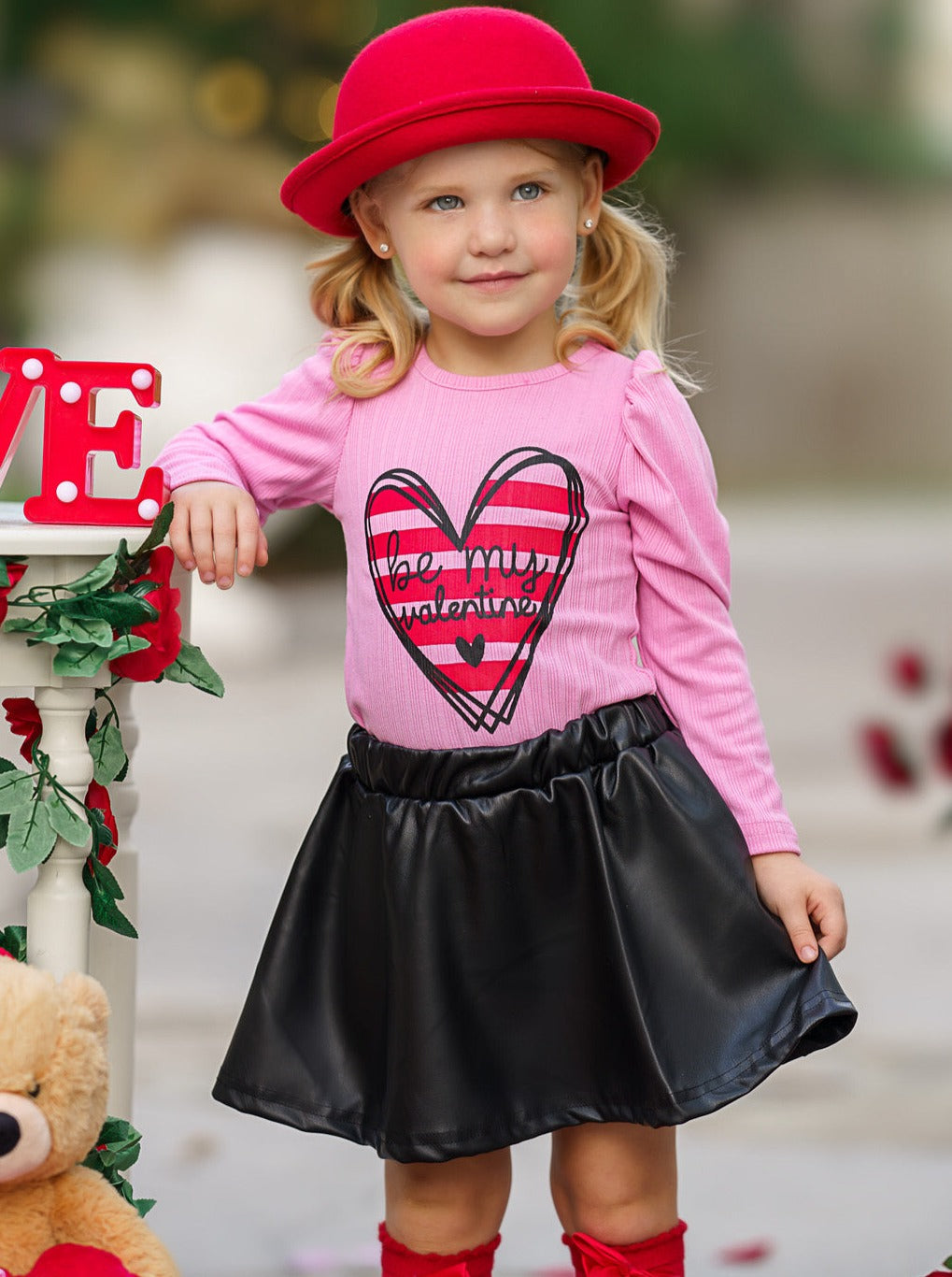 Toddler Girl Kids Valentines Outfits Valentines Day Outfit For