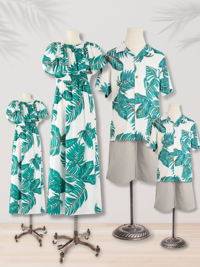 Mia Belle Girls Tropical Beach Outfit | Family Matching Outfits