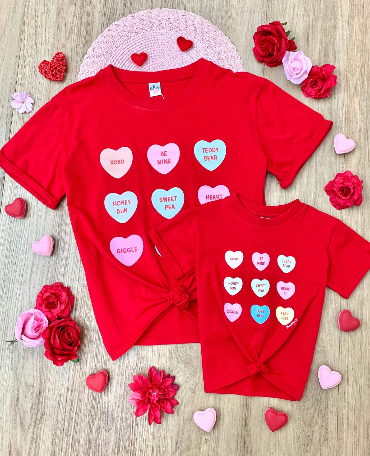 Sweethearts x Mia Belle Girls Mommy And Me Valentine's Day Top