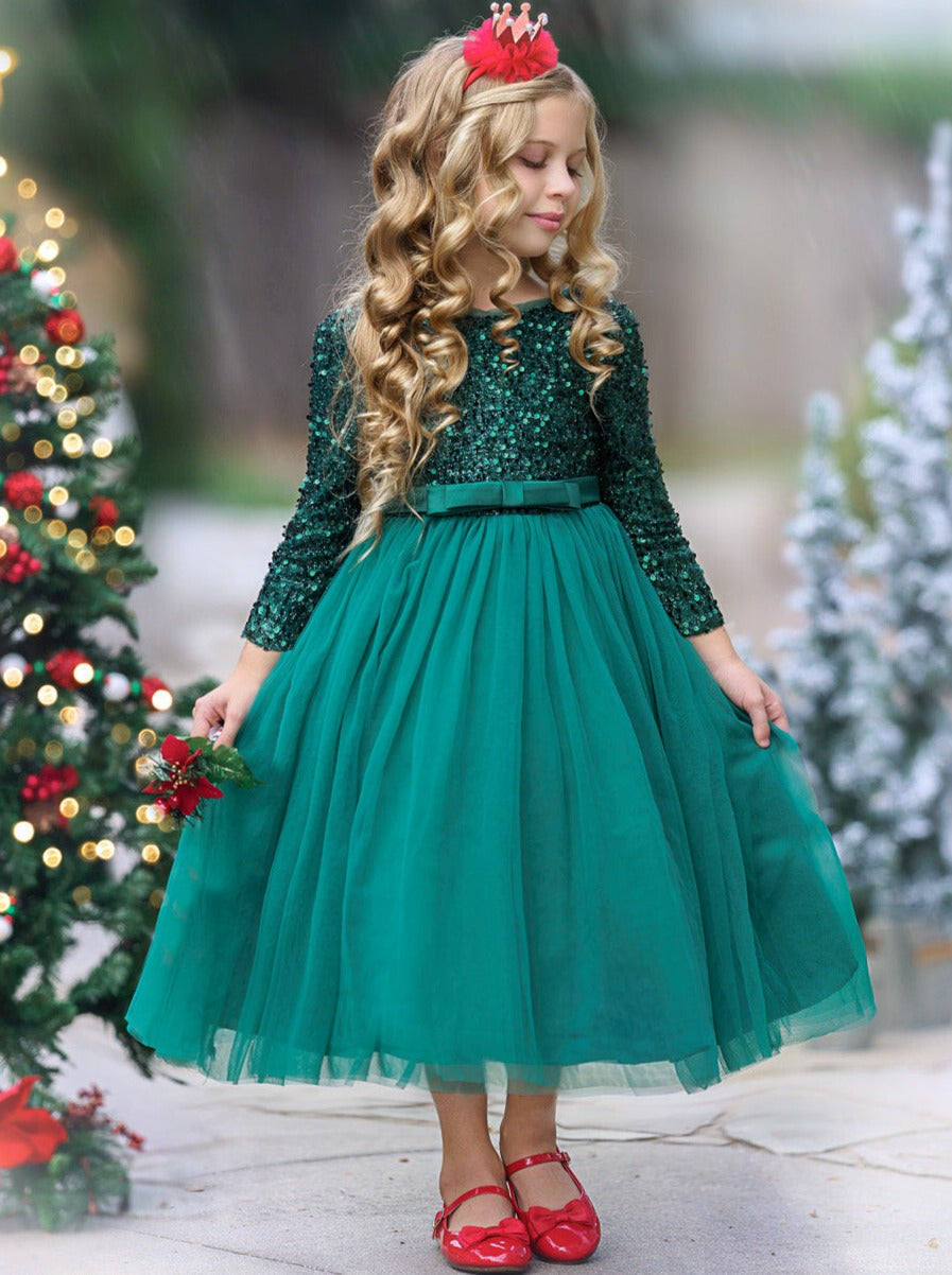 Green Christmas Dresses Little Girls Holiday Dresses Buy Girls