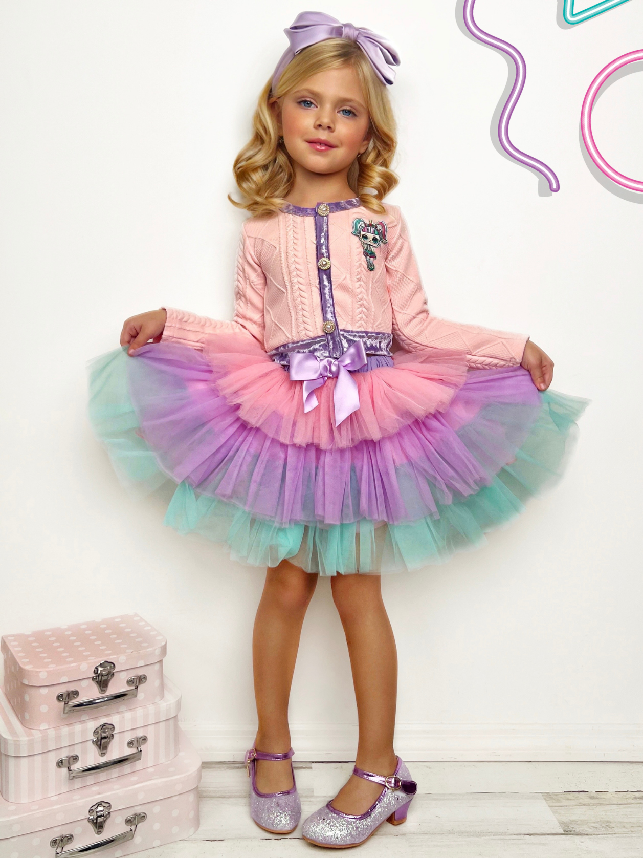 Pink tutu skirt sales pastel