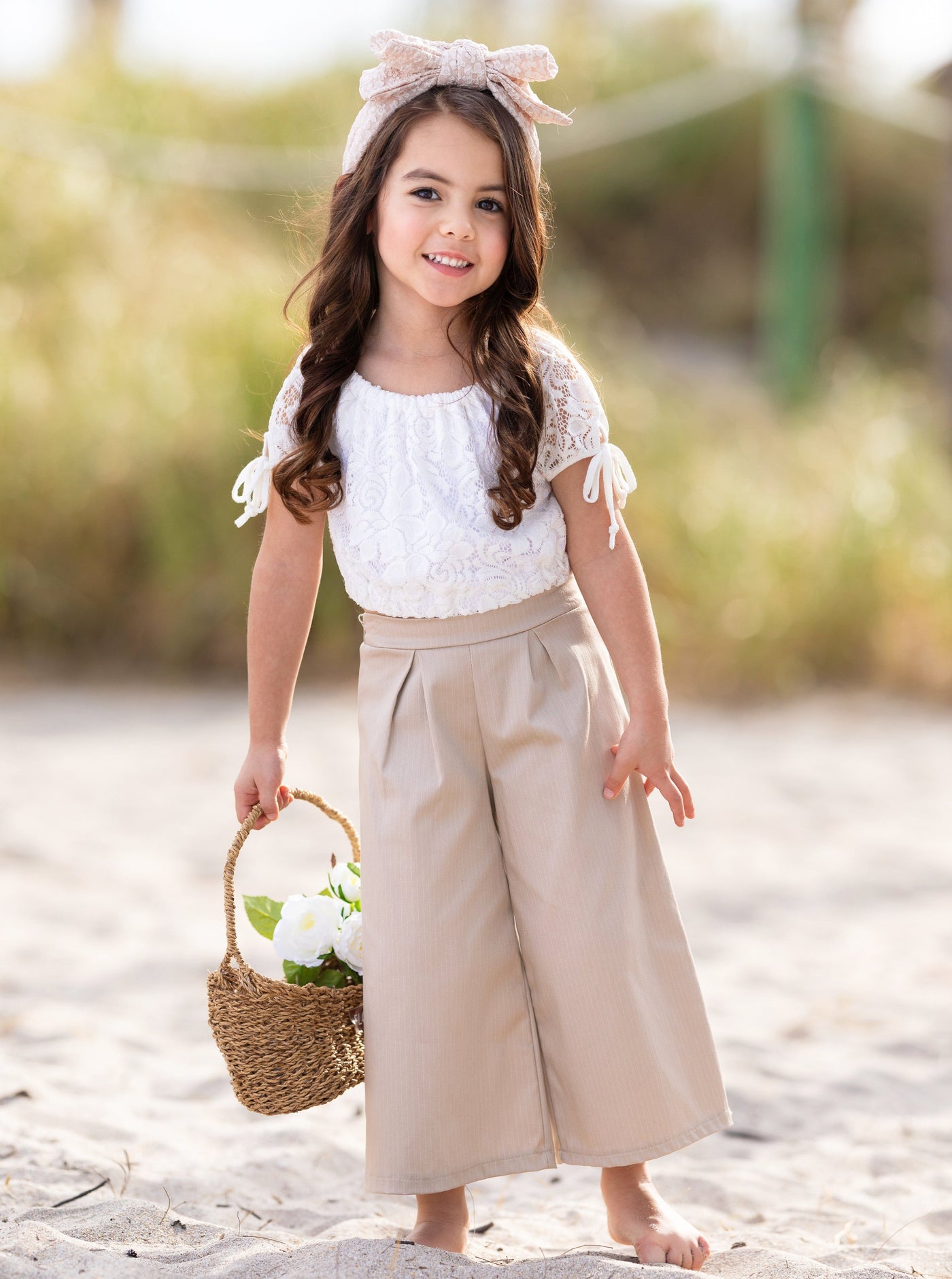 Mia Belle Girls Palazzo Pants Set | Girls Spring Outfits