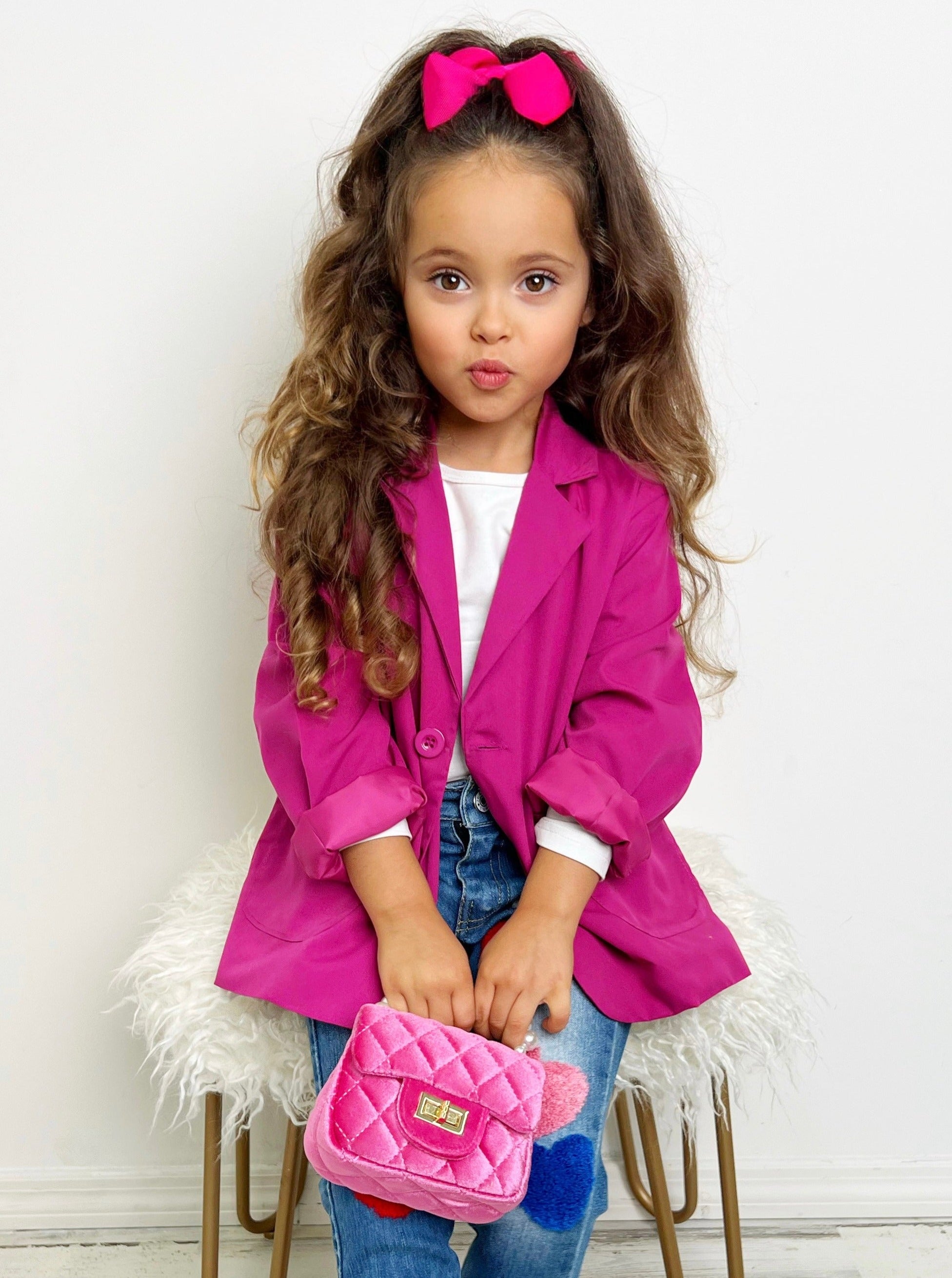 Baby Girl Blazer Suit Toddler Clothing Sale Girls Pink Blazer