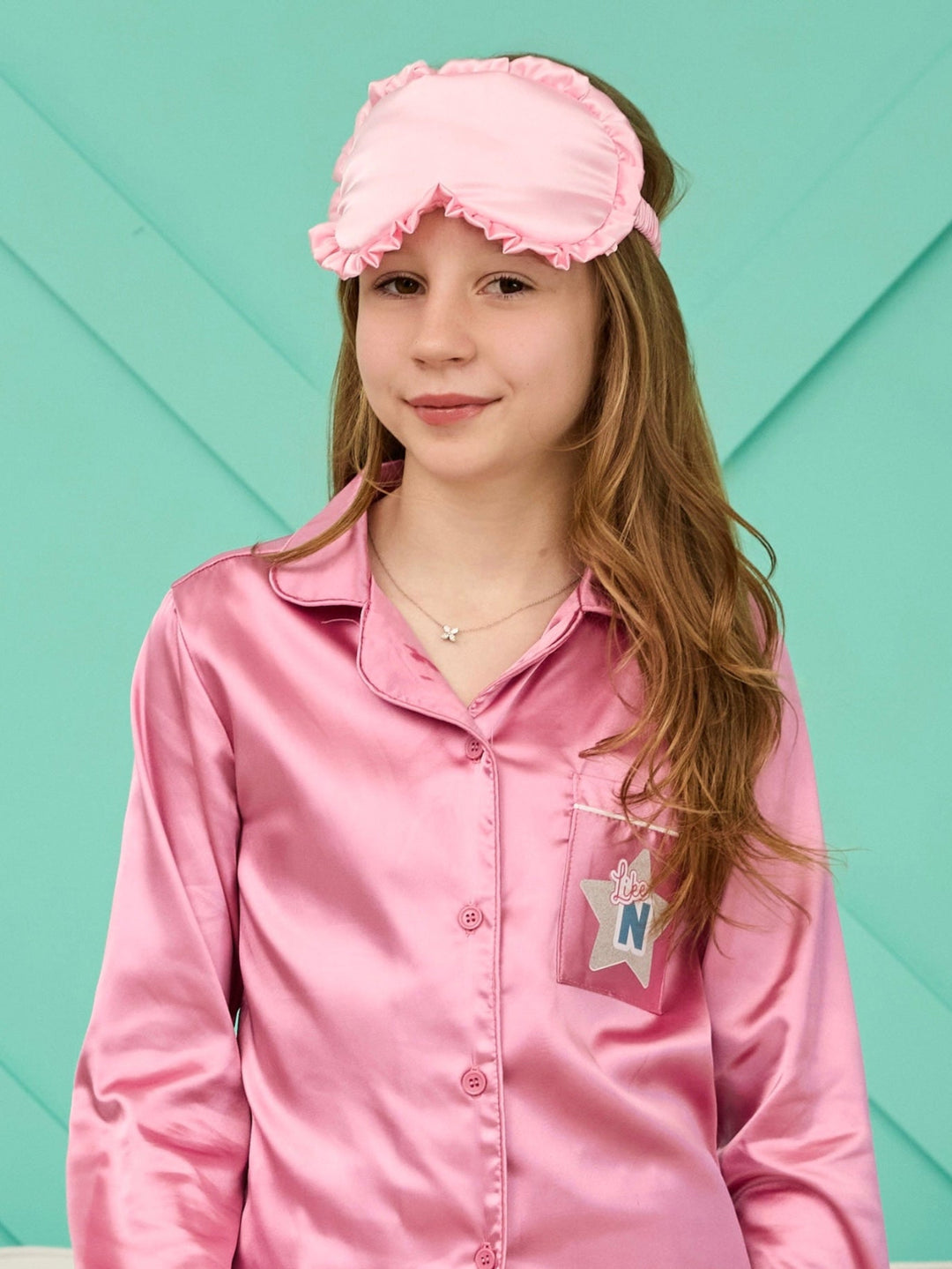 Pretty in Pink Satin Sleep Eye Mask