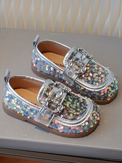 Mia Belle Girls Sequin Loafers | Shoes By Liv & Mia