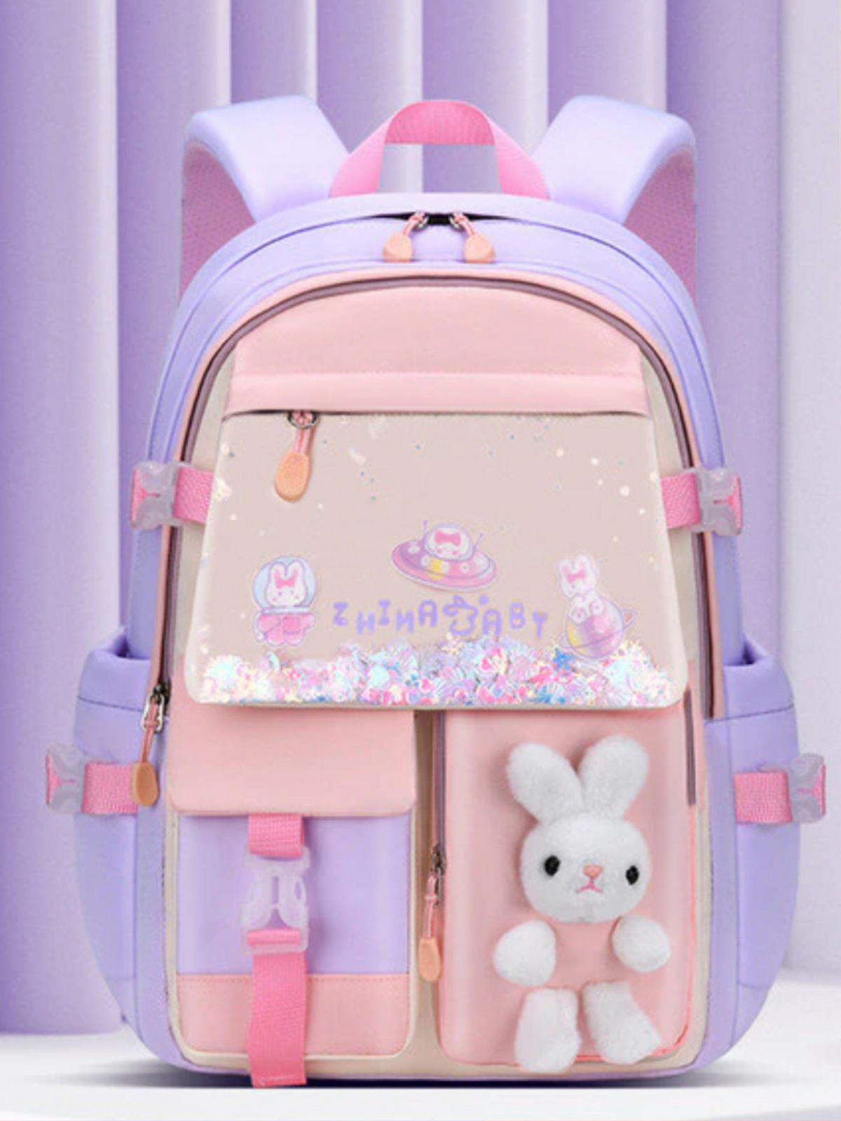 My School Bestie Pastel Bunny Backpack
