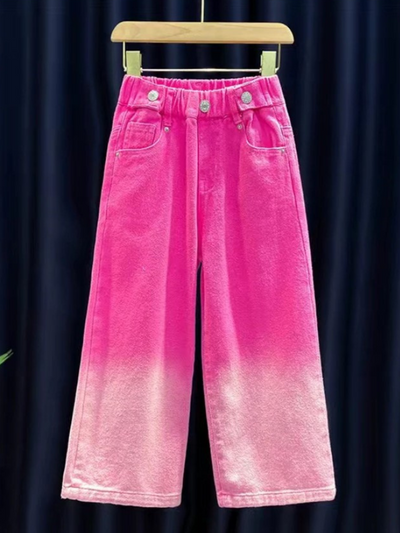 Mia Belle Girls Ombre Wide Leg Jeans | Girls Casual Clothes
