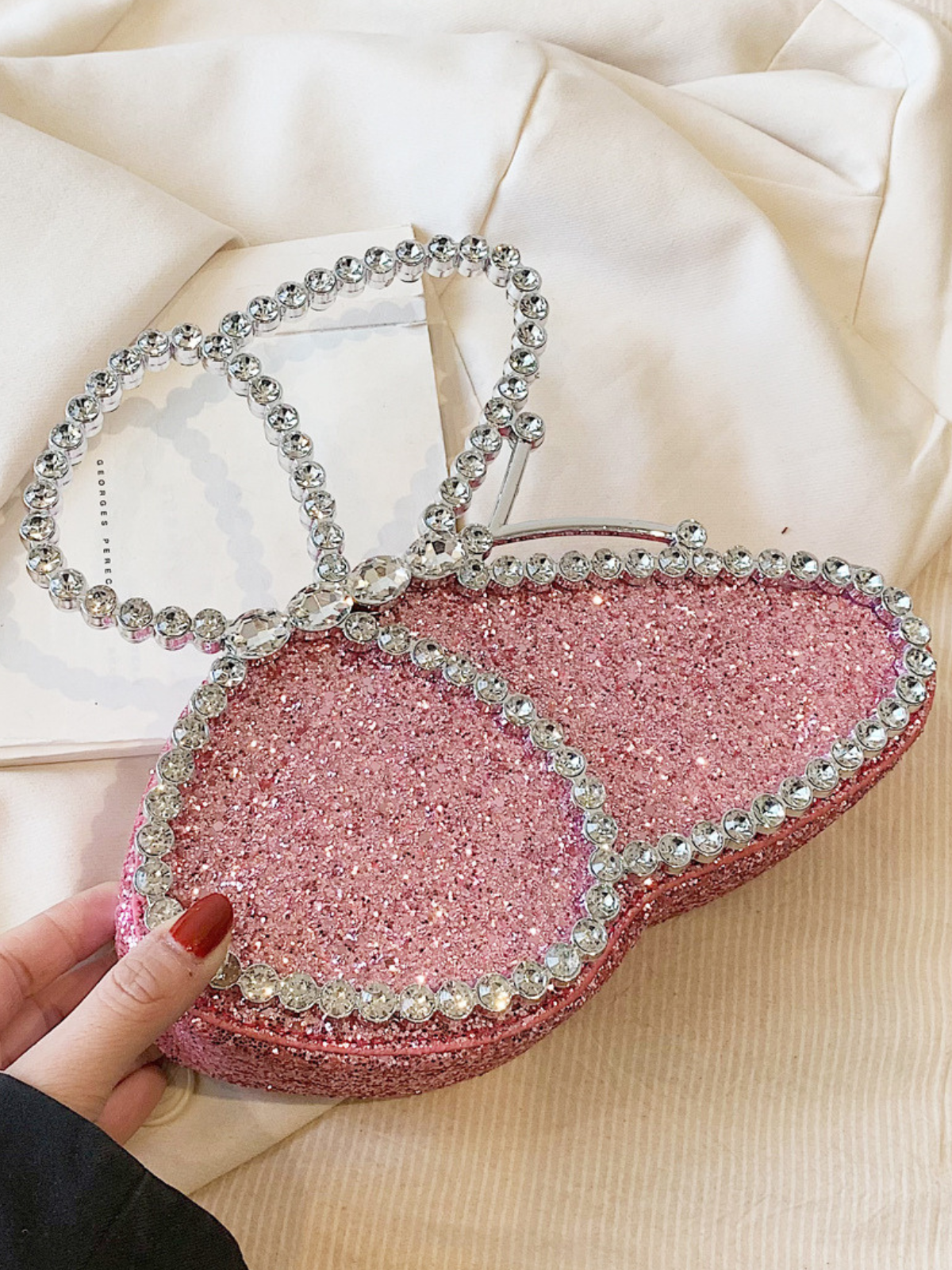 Mia Belle Girls Crystal Butterfly Clutch Bag | Girls Accessories