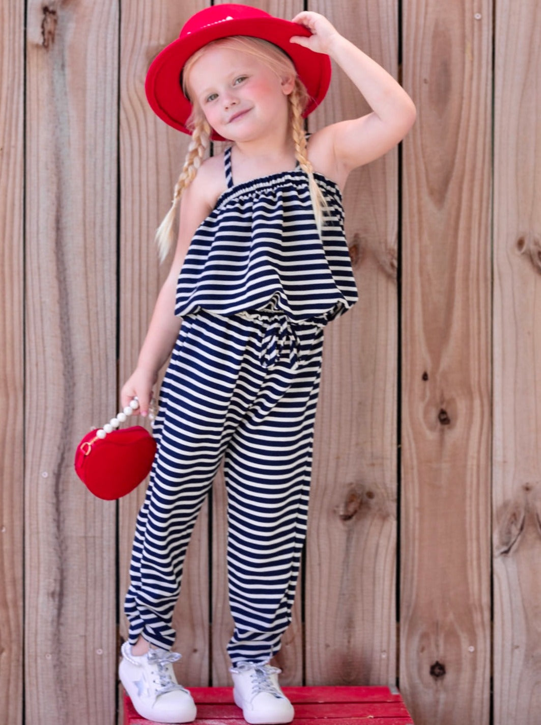 Earn Your Stripes Bubble Top And Pants Set