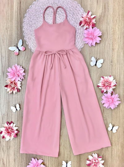 Mia Belle Girls Pink Jumpsuit | Mommy And Me Outfits