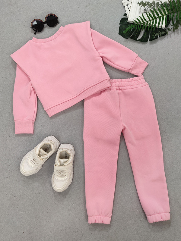 Toddler Clothing Sale | Bold Shoulder Sweatshirt & Jogger Pants Set