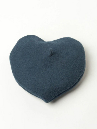 Mia Belle Girls Heart-Shaped Wool Beret | Girls Accessories