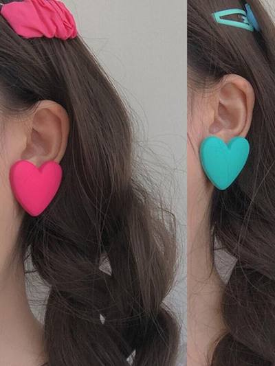 Mia Belle Girls Clay Heart Earrings | Girls Accessories