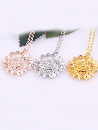 Mia Belle Girls | Sunflower Pendant Necklace | Girls Accessories