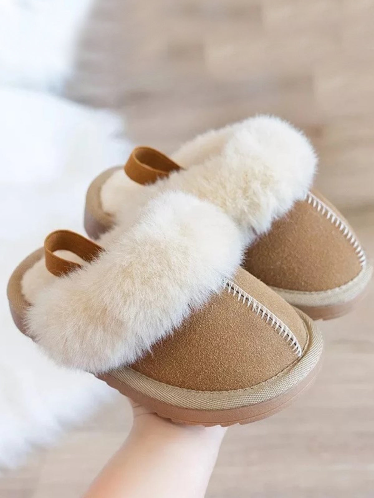 Mia Belle Girls Fur-Lined Slippers | Shoes And Accessories