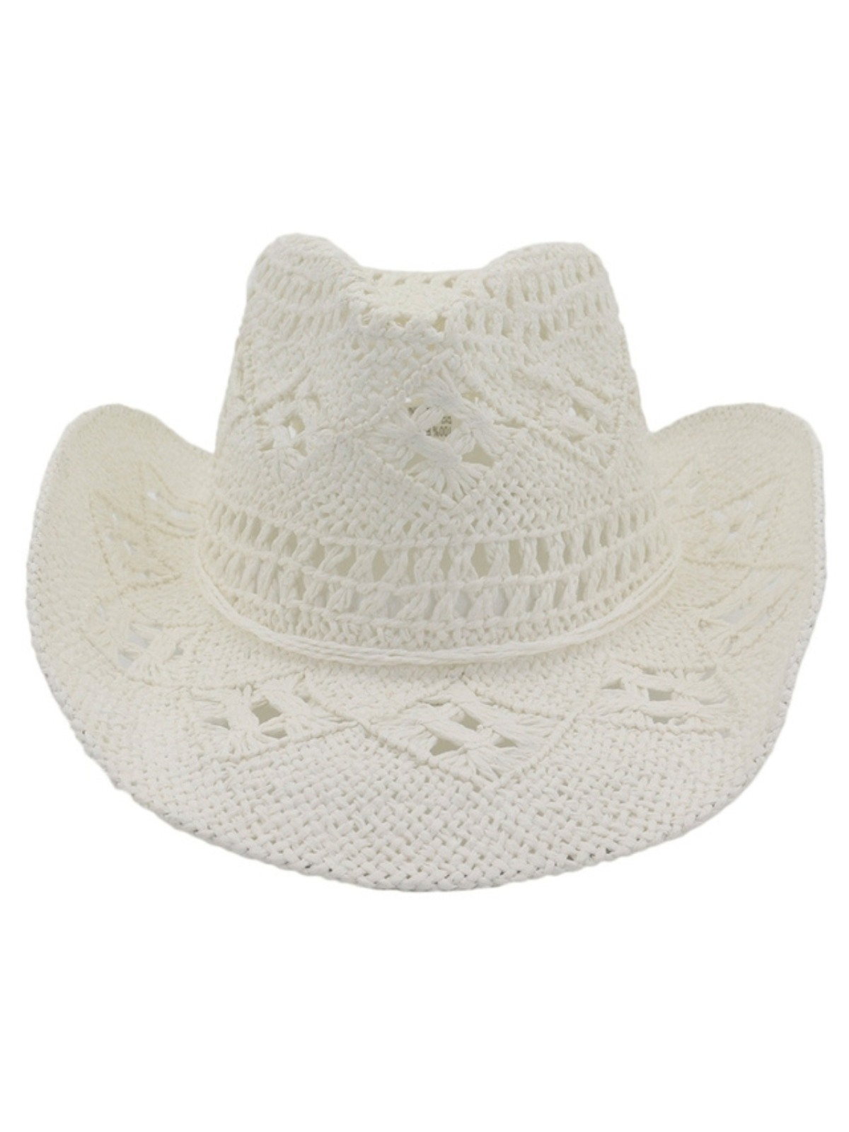 Kids Fashion Accessories | Little Girls White Straw Cowboy Hat
