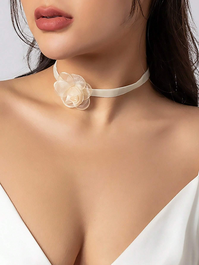 Mia Belle Girls Flower Choker Necklace | Girls Accessories