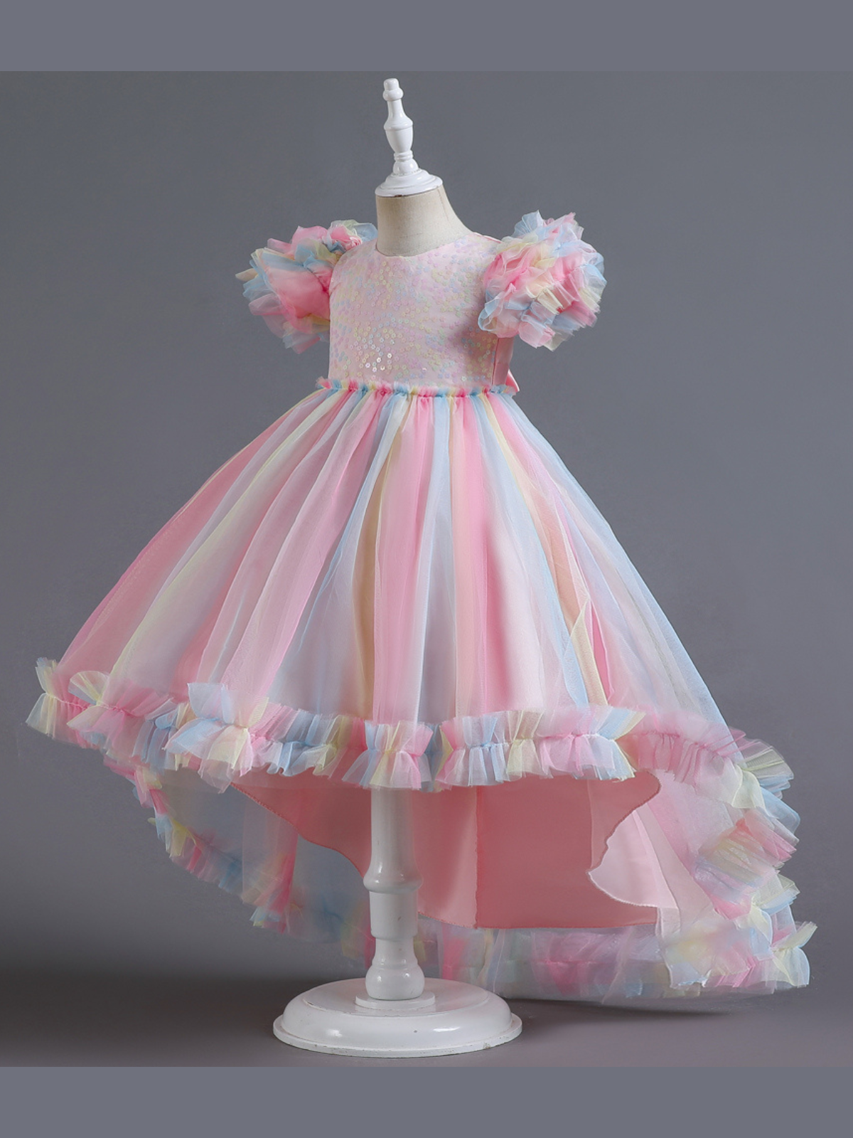 My Pastel Party Hi-Lo Rainbow Dress