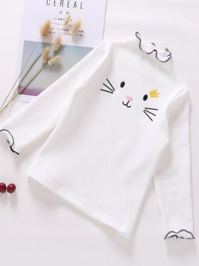 Sweaters & Cardigans | Cat Princess Scallop Sweater | Mia Belle Girls
