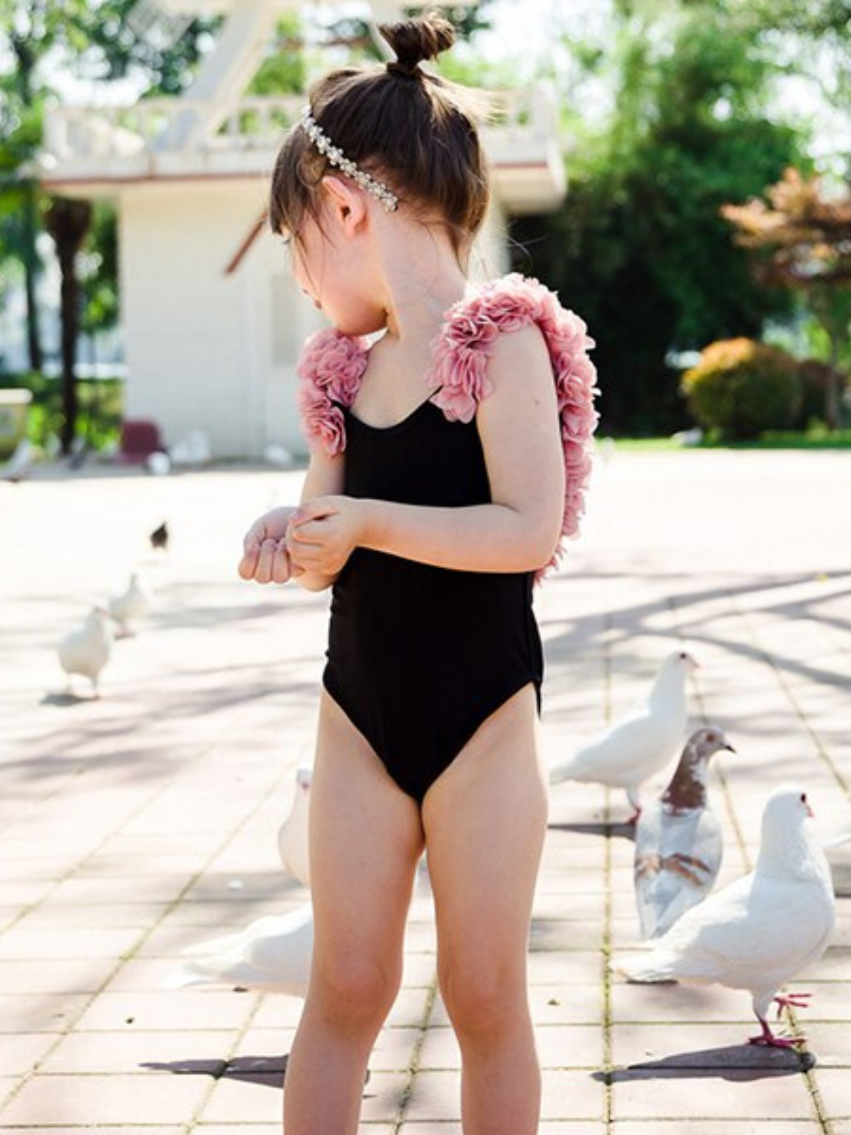Mommy & Me Swimsuit | Floral Strap One Piece Swimsuit | Mia Belle Girls