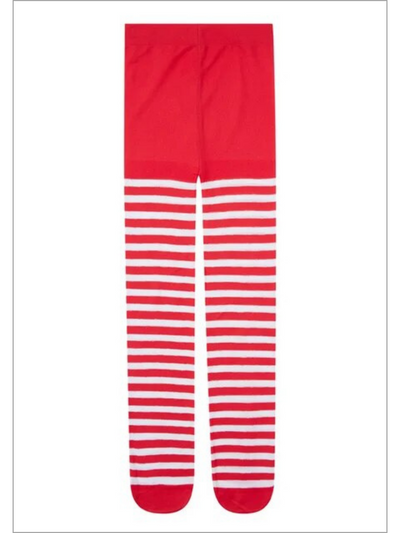 Mia Belle Girls Striped Christmas Tights | Girls Accessories