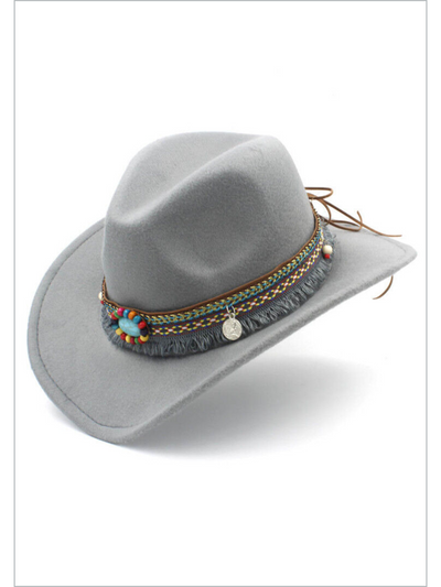 Kids Clothing Accessories | Little Girls Beaded Brim Cowboy Hat
