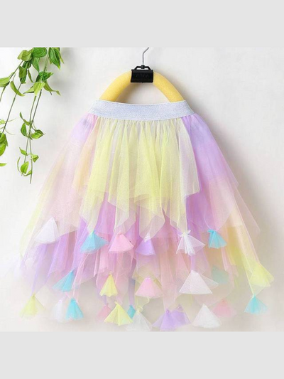 Mia Belle Girls Layered Tutu Skirt | Girls Birthday Outfits