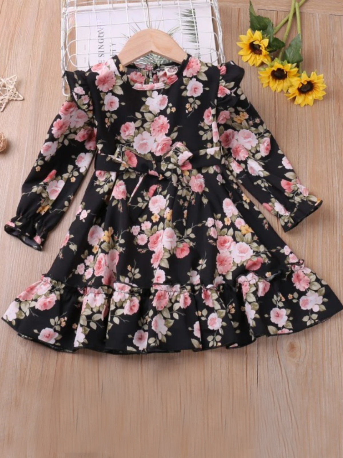 Time To Bloom Ruffle Sleeve Floral Dress