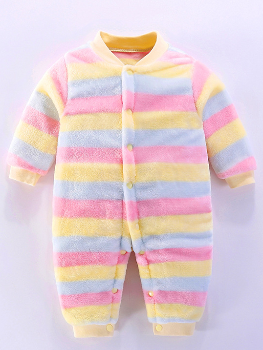 Button-down Nightshirt - Baby pink stripes