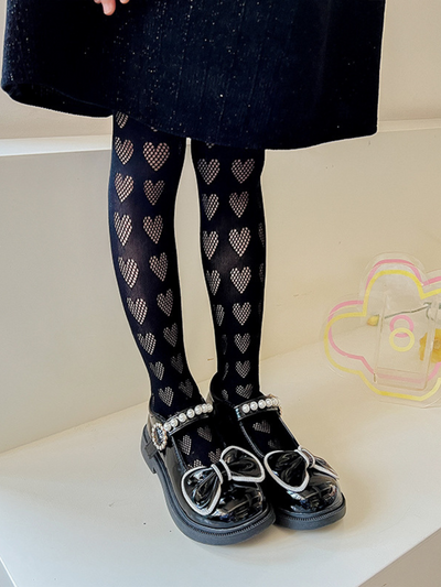 Mia Belle Girls | Patterned White Tights | Girls Accessories
