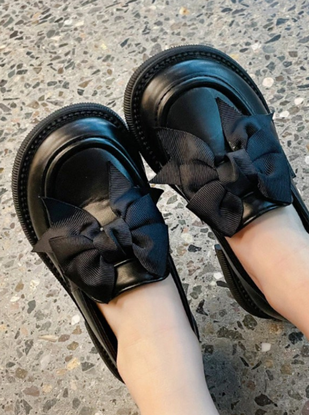 Kids Shoes By Liv & Mia | Girls Non-Slip Statement Bow Loafers 