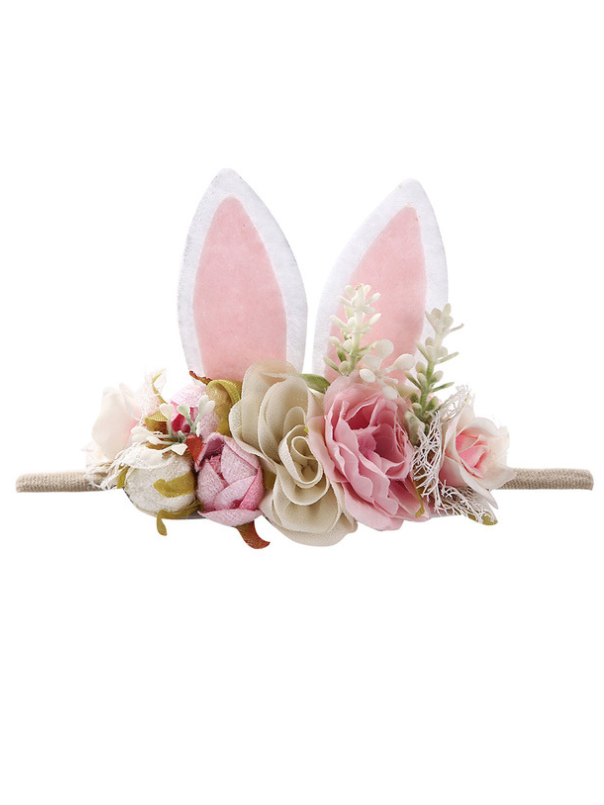 Precious Love Bunny Ear Floral Headband