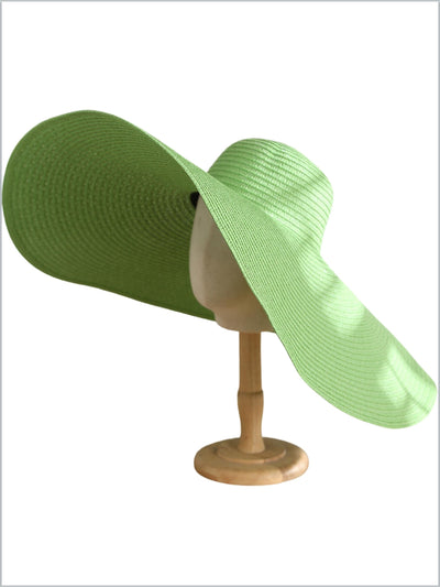 Women's Sun and Sand Floppy Straw Hat - Green