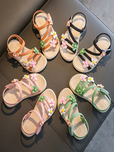 Mia Belle Girls Floral Summer Sandals | Shoes By Liv and Mia