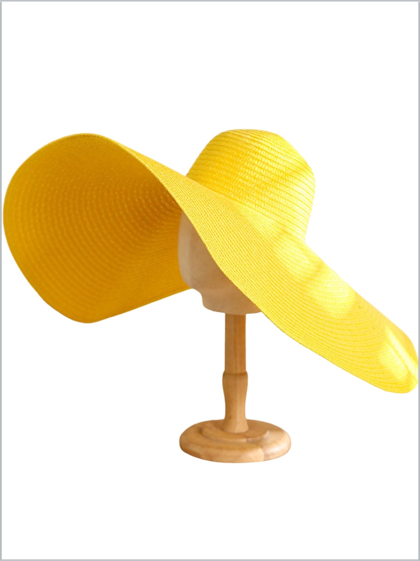 Women's Sun and Sand Floppy Straw Hat - Yellow