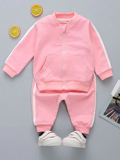 Baby Active Angel Cozy Sweat Suit Set Pink