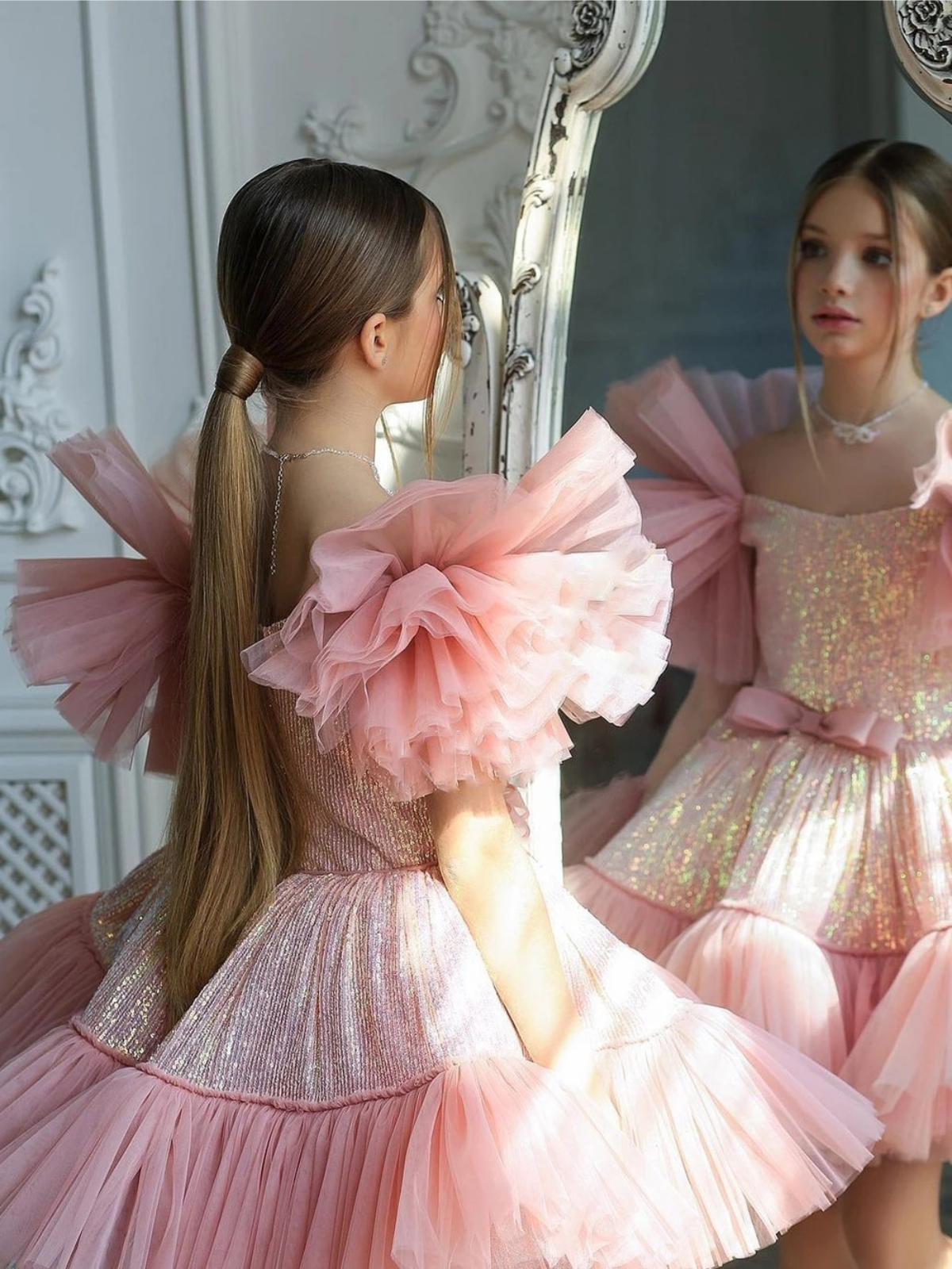 Luxury Girl Party Tulle Special Occasion Dress