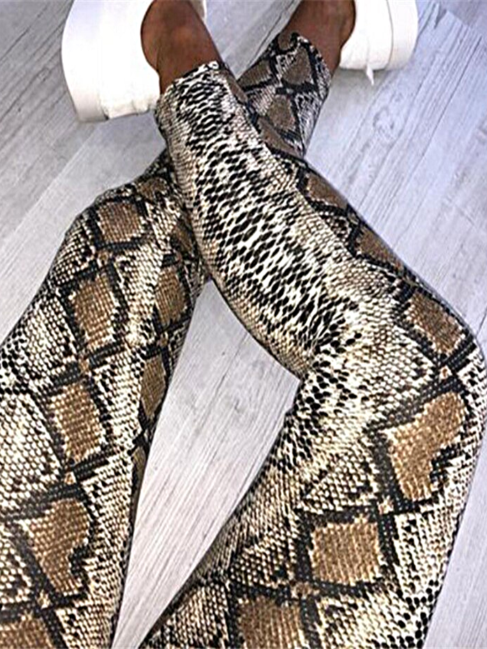 Women's Snakeskin Printed Leggings