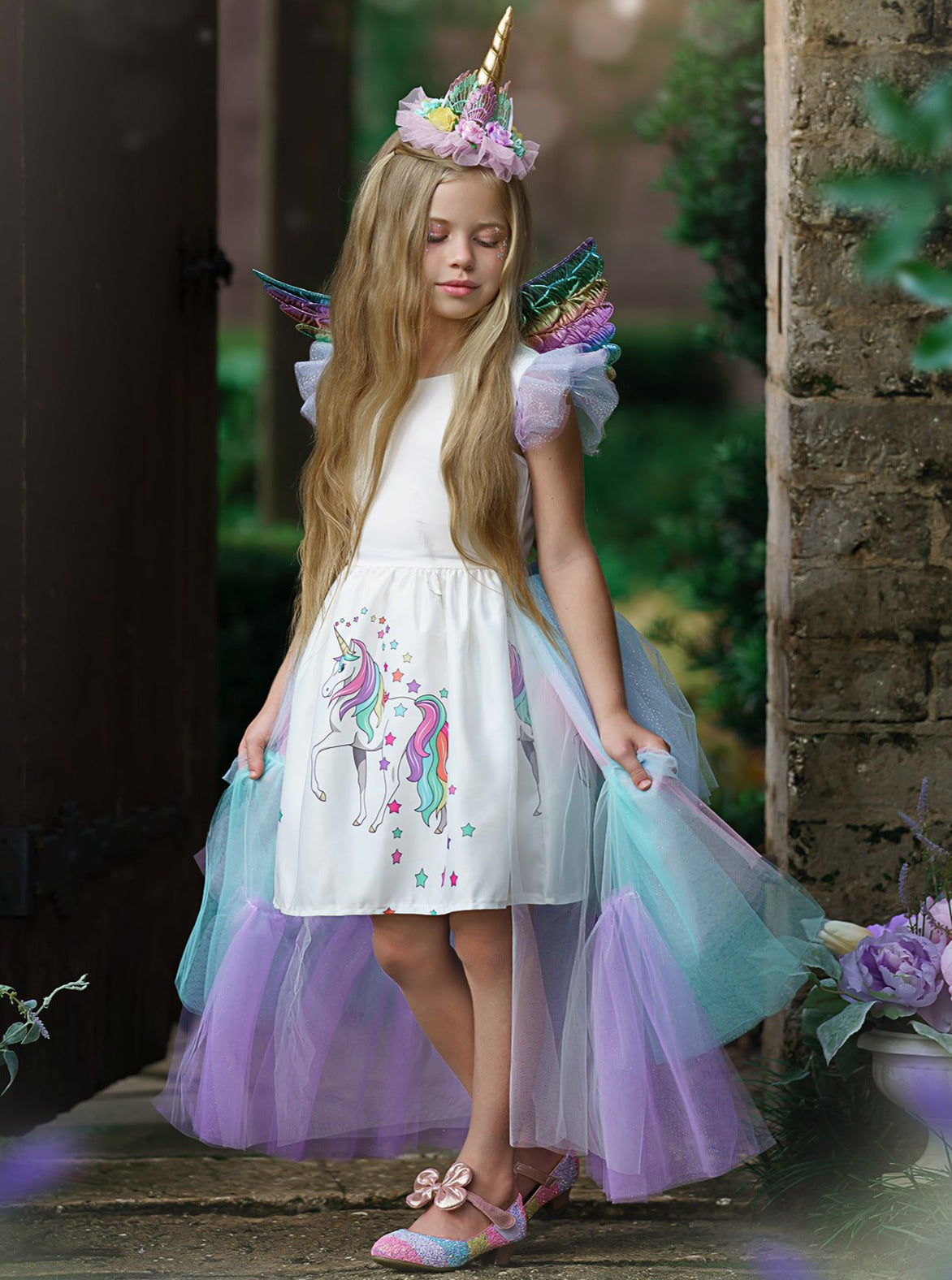 Girls Halloween Costumes, Unicorn Princess Dress