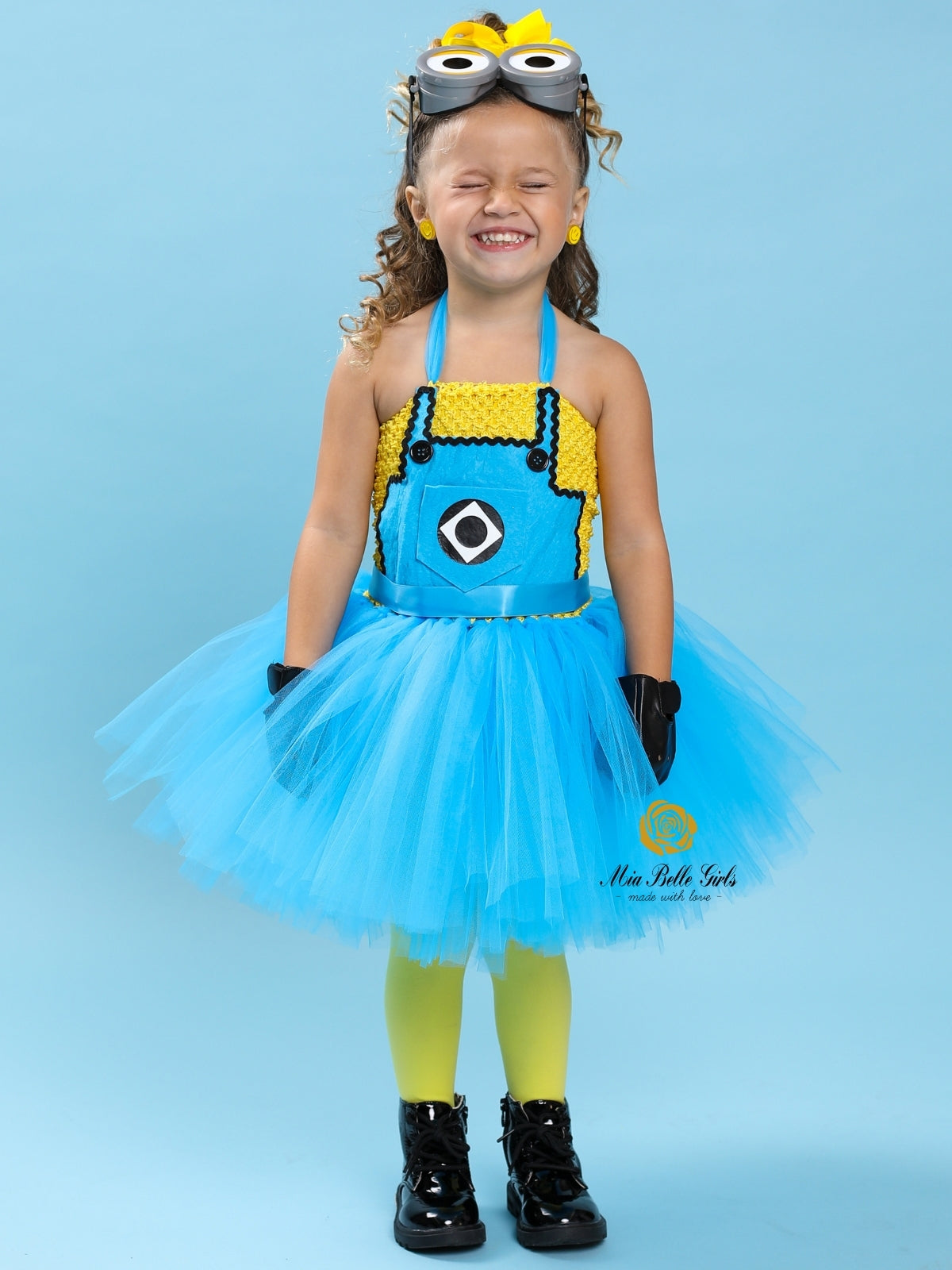 Kids Halloween Costume | Minions Inspired Tutu Dress | Mia Belle Girls