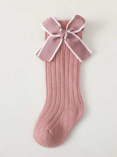 Every Accessories For Little Girls | Knee High Stripe Bow Socks