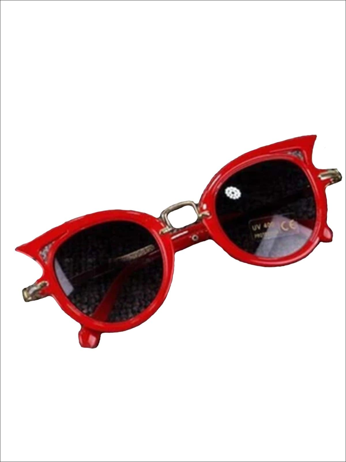 Girls Cat Eye Sunglasses - red / One - Girls Accessories