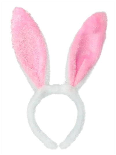 Little Girls Easter Accessories | Faux Fur Bunny Ears Headband