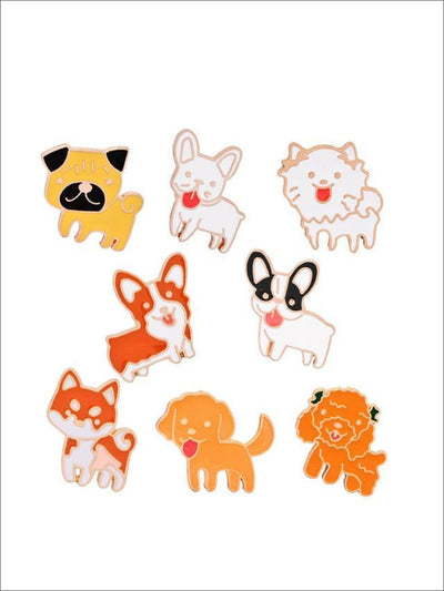 I Love Puppies Pins - 8pc set - Pins