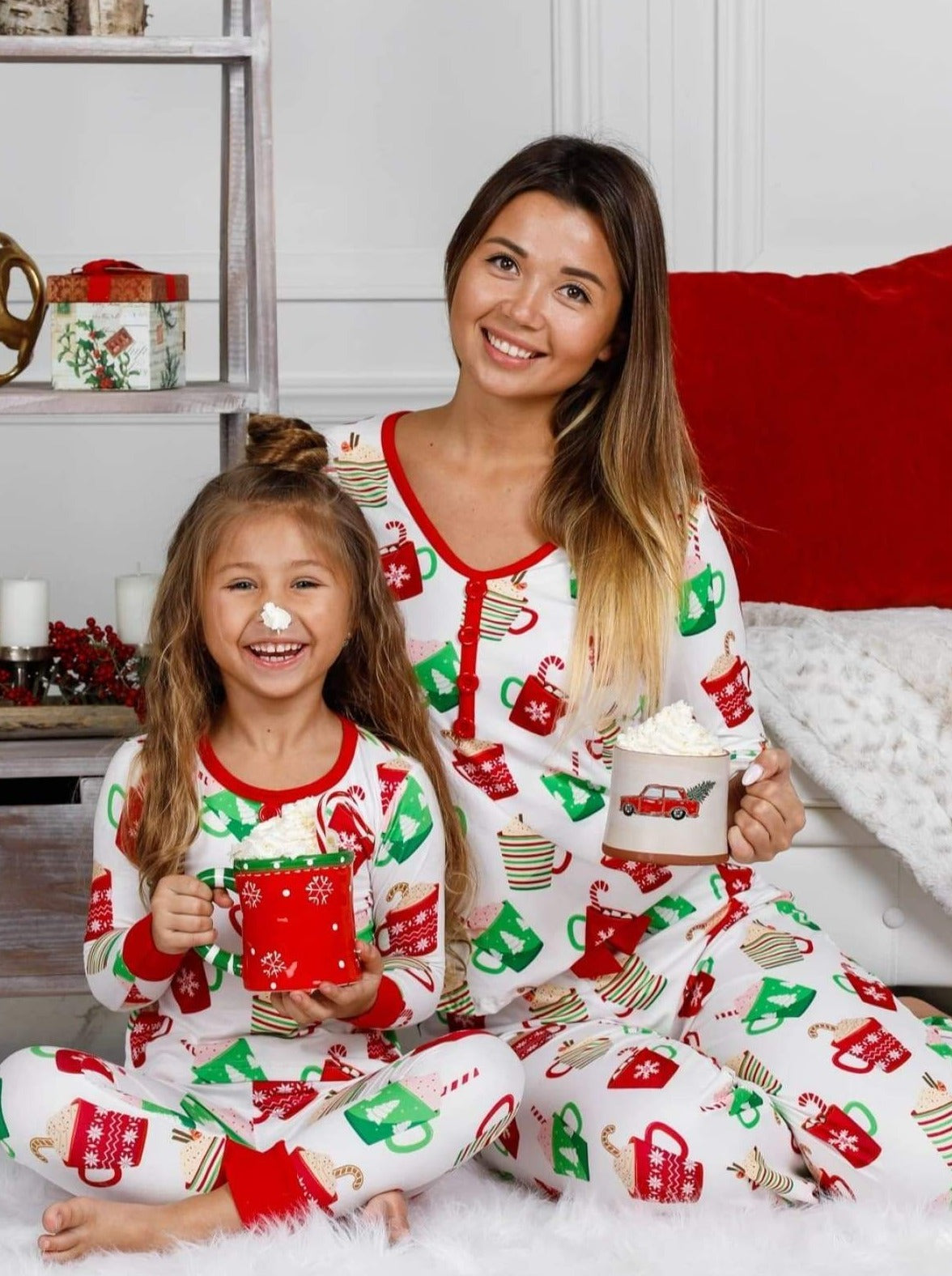 Matching Holiday Sets For Mom and Daughter