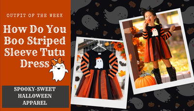 OOTW: How Do You Boo Striped Sleeve Tutu Dress