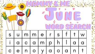 Mommy & Me June Word Search